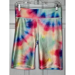 Terez Multicolor‎ Tie Dye Bike Shorts Medium